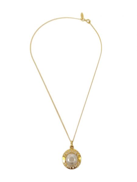 Kulons ar pērļu Chanel Pre-owned zelts