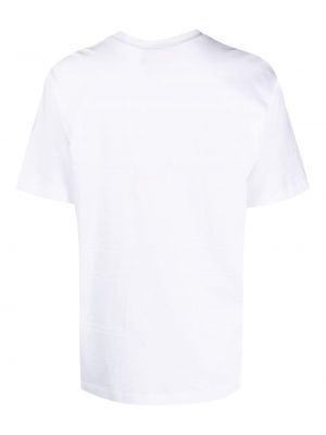Bavlněné tričko s kulatým výstřihem Murmur bílé