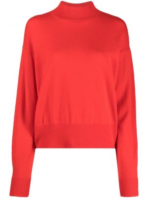 Volneni pulover iz kašmirja Chinti & Parker rdeča