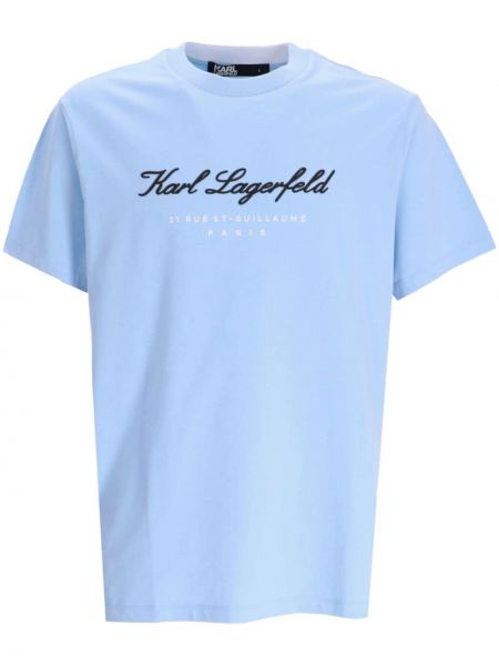 Βαμβακερή μπλούζα με σχέδιο Karl Lagerfeld