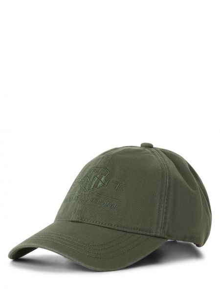 Zielona czapka bawełniana Gant