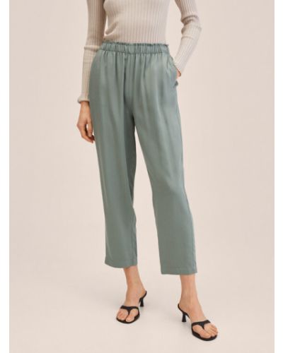 Mango Szövet nadrág Fluido 27024756 Zöld Regular Fit