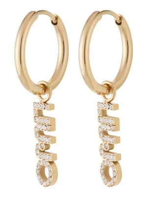 Σκουλαρίκια με διαφανεια Liu Jo χρυσό