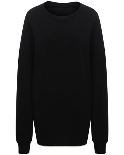 Шерстяной пуловер Y`s, черный