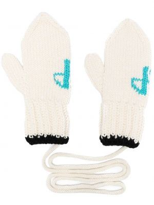 Mănuși tricotate Patou alb