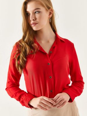 Koszula z długim rękawem Armonika czerwona