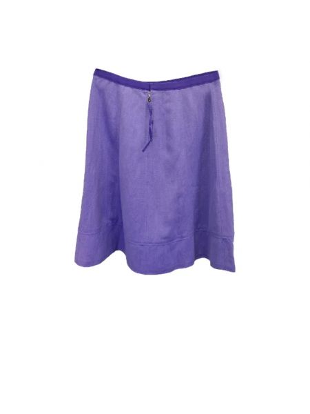 Falda de lino Louis Vuitton Vintage violeta