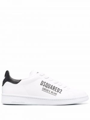 Trykt sneakers Dsquared2 hvit