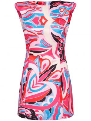 Αμάνικη κοκτέιλ φόρεμα Philipp Plein ροζ