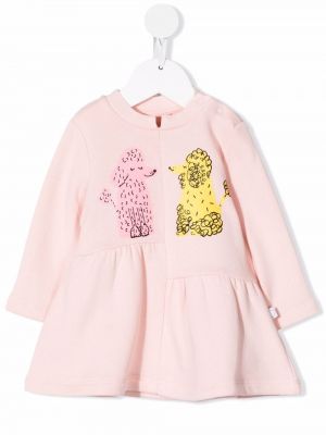 Trykt dress for jenter Stella Mccartney Kids rosa