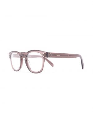 Průsvitné brýle Celine Eyewear hnědé