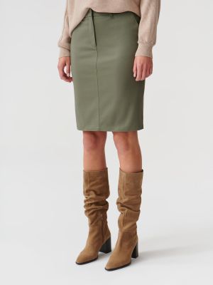Slim fit priliehavá puzdrová sukňa Tatuum khaki