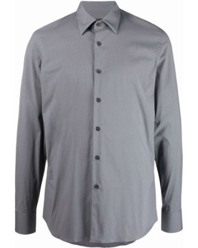 Camisa con botones Prada gris