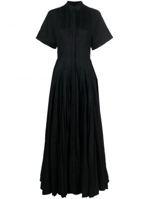 Плисирана памучна вечерна рокля Giovanni Bedin черно