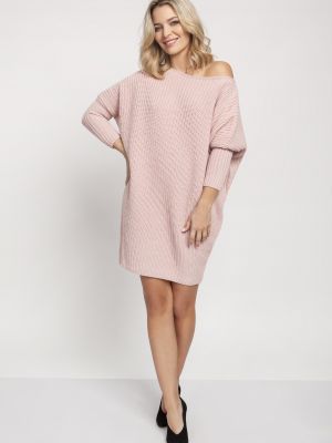 Oversize пуловер Mkm розово