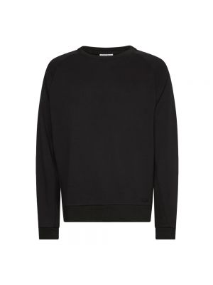 Bluza z kapturem z modalu Calvin Klein czarna
