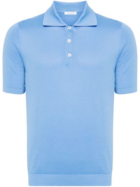 Kokvilnas polo krekls ar pogām Malo zils