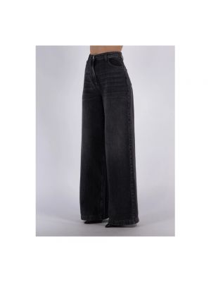 Pantalones con bordado de terciopelo‏‏‎ Elisabetta Franchi negro