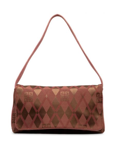 Najlonska torba za preko ramena s printom Givenchy Pre-owned ružičasta
