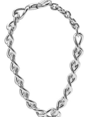 Ожерелье Bottega Veneta серебряное