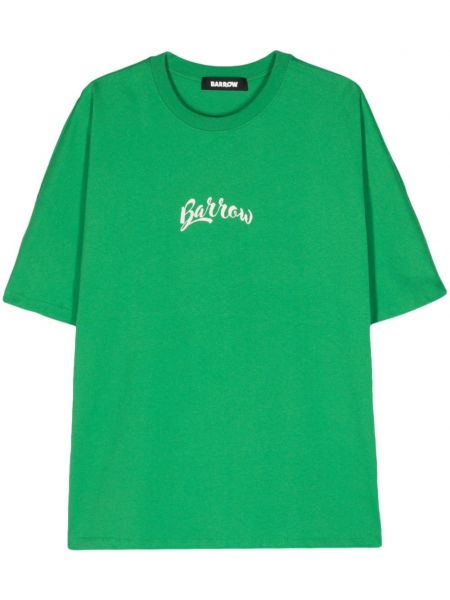 Kokvilnas t-krekls ar apdruku Barrow zaļš