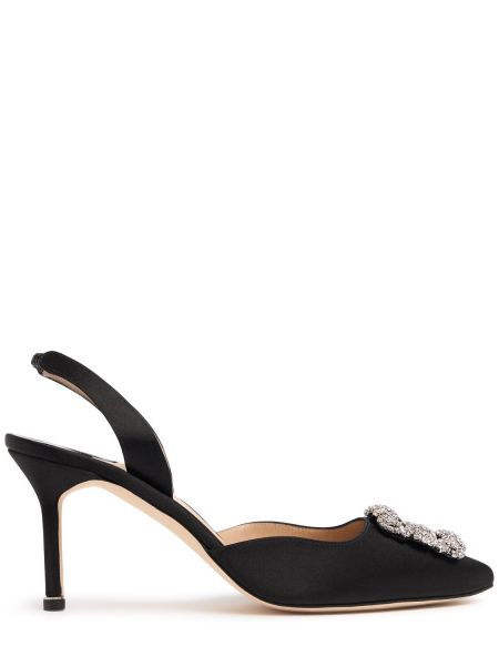 Sateng stropper pumper Manolo Blahnik svart