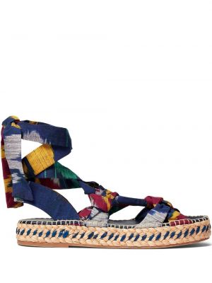 Trykt sandaler med reim Ralph Lauren Collection blå