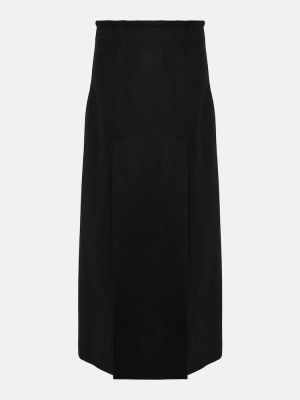 Vlněné dlouhá sukně Proenza Schouler černé