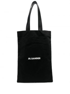 Baskılı alışveriş çantası Jil Sander siyah