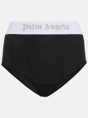 Bragas slip de algodón de tela jersey Palm Angels negro