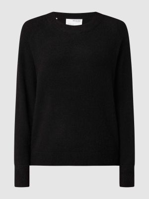 Sweter z alpaki Selected Femme czarny