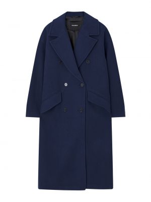 Межсезонное пальто Pull&Bear, темно-синий