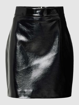 Lakierowana spódnica skórzana Karl Lagerfeld czarna