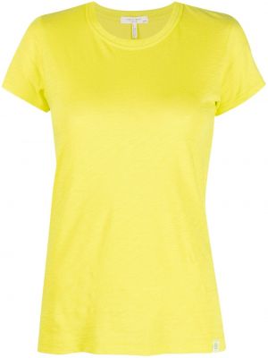 Памучна тениска Rag & Bone жълто