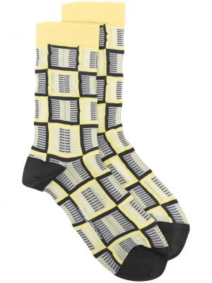Ponožky s potlačou s abstraktným vzorom Henrik Vibskov