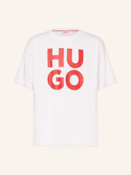 Oversized tričko Hugo bílé