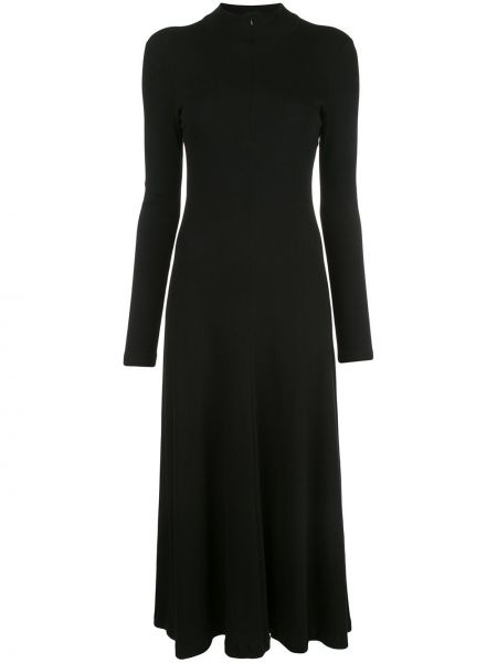Μάξι φόρεμα με φερμουάρ Rosetta Getty μαύρο