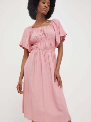 Mini šaty Answear Lab růžové