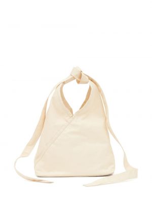 Τσάντα shopper Mm6 Maison Margiela λευκό