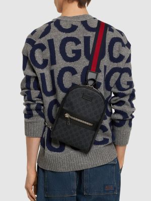 Crossbody torbica Gucci črna