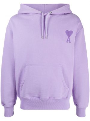 Sudadera con capucha Ami Paris violeta