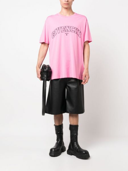 T-shirt aus baumwoll mit print Givenchy pink