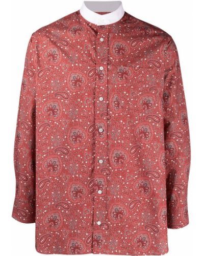 Camisa de cachemir con estampado de cachemira Mackintosh rojo