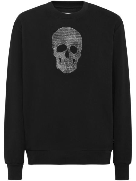 Sweatshirt med rhinsten Philipp Plein sort