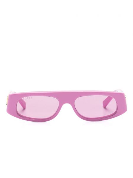 Ochelari de soare cu imprimeu geometric Gucci Eyewear roz