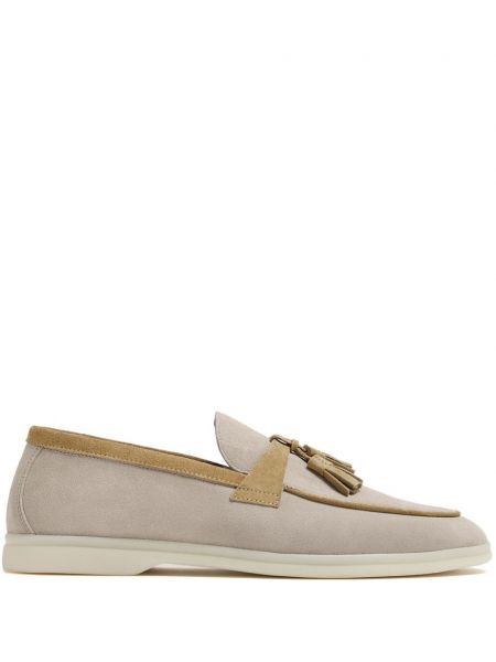 Loafers en suède Scarosso beige