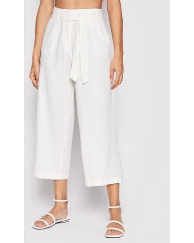 ONLY Culotte nadrág Caro 15255128 Fehér Relaxed Fit