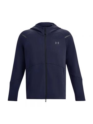 Fleece hoodie mit reißverschluss Under Armour blau