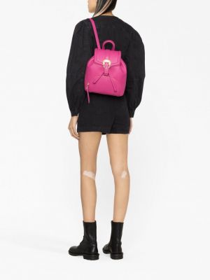 Kožený batoh s přezkou Versace Jeans Couture