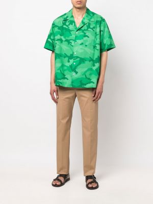 Hemd mit print mit camouflage-print Valentino Garavani grün